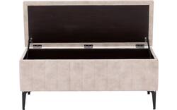 Goossens excellent bedbank attent beige stof - 8235535-{merk}-proefmodel-proefmodel-stof-01
